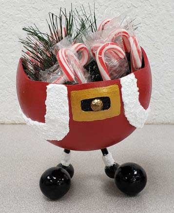 Santa bowl decorative gourd